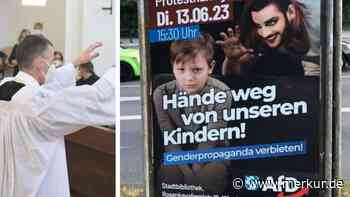 Drag-Lesung in München: AfD-Plakat darf bleiben – Stadtbibliothek beschmiert