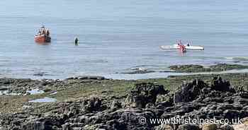 Plane crashes into sea off south Wales coast with one man injured