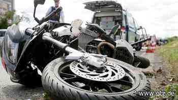 Hubschrauber-Einsatz: Motorradfahrerin nach Sturz bei Dornburg schwer verletzt