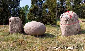 Archaeologists uncover a huge phallic stone during excavations of Viking burials in Sweden 
