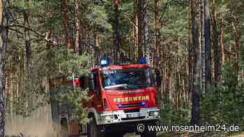 Waldbrand an bayerisch-thüringischer Grenze