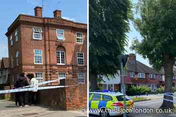 First pictures after double stabbing in Neeld Crescent, Wembley