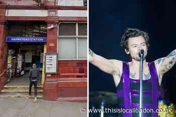 Harry Styles spotted entering Hampstead station before tour gig