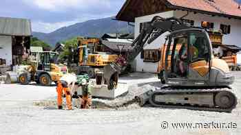 Großbaustelle am Grainauer Dorfplatz: Das Ende ist in Sicht