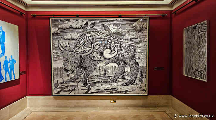 Grayson Perry’s ‘irrational beast that controls the market’ appears at the Guildhall Art Gallery