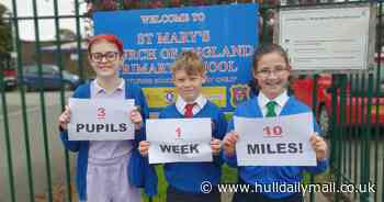 Young Beverley trio raise nearly £800 for their school swimming 10 miles in three days