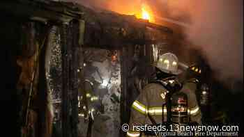 Virginia Beach home heavily damaged after overnight fire