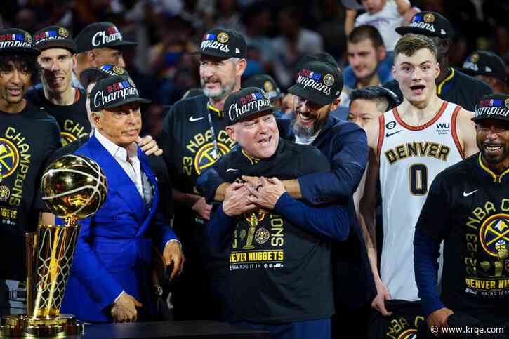 Are the Denver Nuggets' championship hats misspelled?