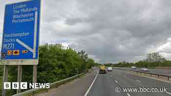 M27: Long delays after motorway crash near Southampton