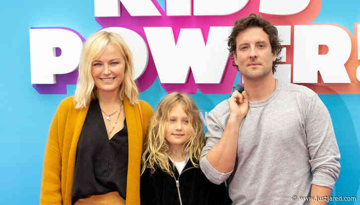 Malin Akerman & Husband Jack Donnelly Share Cute Red Carpet Moment with Her Son Sebastian