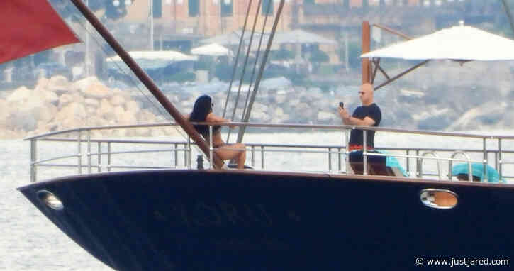 Jeff Bezos Spotted Playing Photographer for Lauren Sanchez on His $500 Million Yacht in Italy