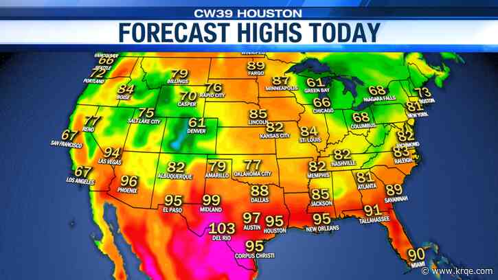 Texas will be the hottest state in the U.S. all week