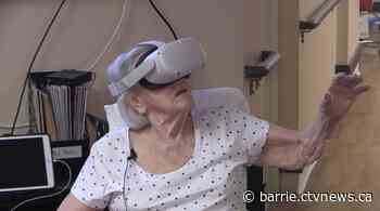 Seniors in long-term care home escape reality with immersive program