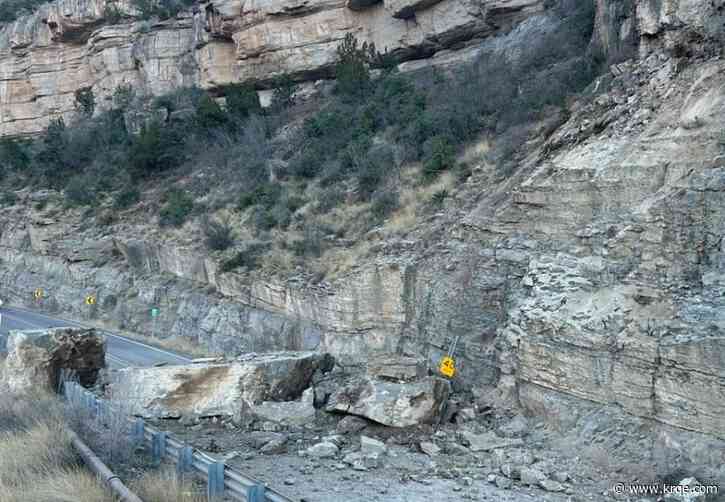 US 82 rock, debris removal to finish by July, NMDOT says