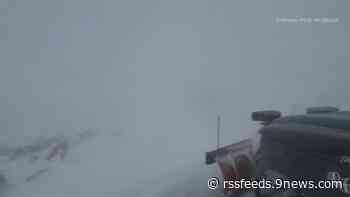 Mid-June blizzard on top of Pikes Peak