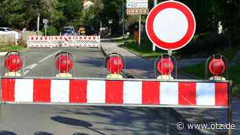 Sperrung in Dorndorf-Steudnitz kommt erst später