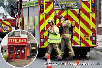 Teddington Fish Bar Kingston Road fire: Man taken to hospital