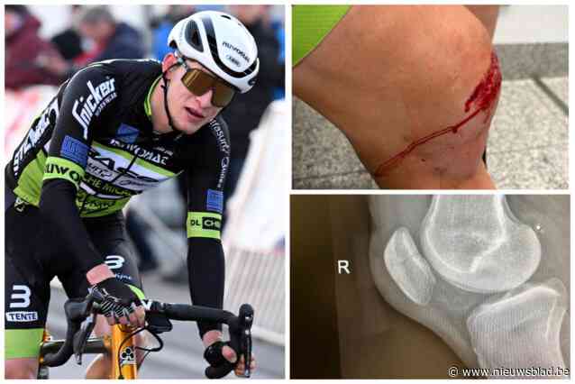 Thibaut Ponsaerts breekt knieschijf in Vuelta Navarra, maar hoopt half augustus weer in competitie te treden: “Afwachten wat er dan van mijn conditie overblijft”