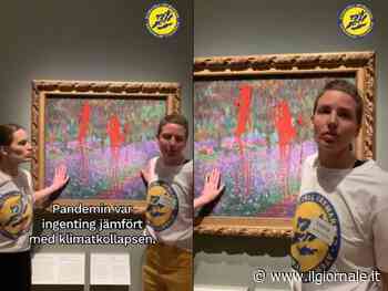 Vernice rossa su un Monet: l’ultima follia degli eco-vandali