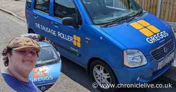 See Greggs superfan's amazing car transformation as he unveils the 'The Sausage Roller' to brilliant response from Newcastle-based chain