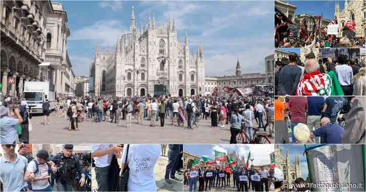 Ai funerali di Berlusconi la piazza è piena a metà. Giovani di Forza Italia, anziani e tanti ultras del Milan: chi c’era davanti al Duomo