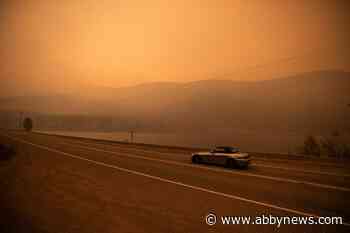Northern B.C. wildfire nudges key northern highway, Island route still cut by flames