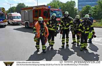 FW-M: Großeinsatz auf Baustelle (Olympiapark)