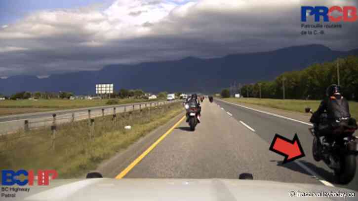 Chilliwack Highway Patrol nabs motorcyclist for doing a wheelie on Hwy. 1