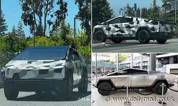 Camouflage Tesla Cybertruck spotted in California, suggesting launch of the $39,000 EV truck is near