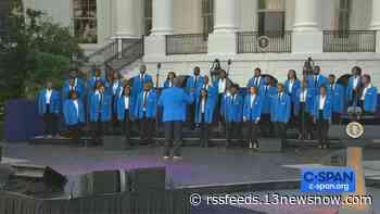 Hampton University Concert Choir performs at White House Juneteenth Concert
