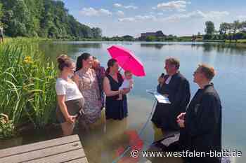 Halle: Tauffest im See