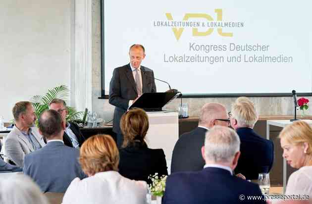 Friedrich Merz sagt Lokalzeitungen Unterstützung für Presse-Vertriebsförderung zu