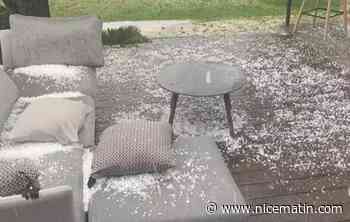 Les images de l'impressionnant orage de grêle sur les Alpes-Maritimes, le département placé en vigilance jaune