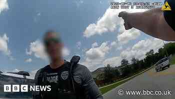 Speeding police officer pulled over by another cop in Florida