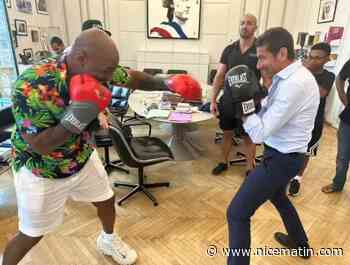Mais pourquoi Mike Tyson a enfilé les gants de boxe contre David Lisnard dans le bureau du maire?