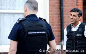 Rishi Sunak joins immigration officers raiding in Brent