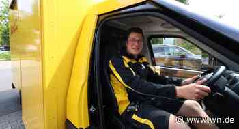 Brief- und Paketzustellung mit Rechtslenker-E-Mobilen