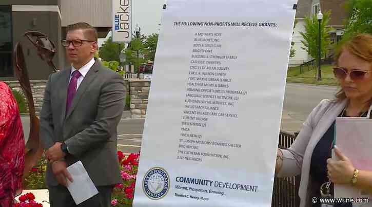 Local nonprofits receive 27 grants from federal funds allocated to Fort Wayne