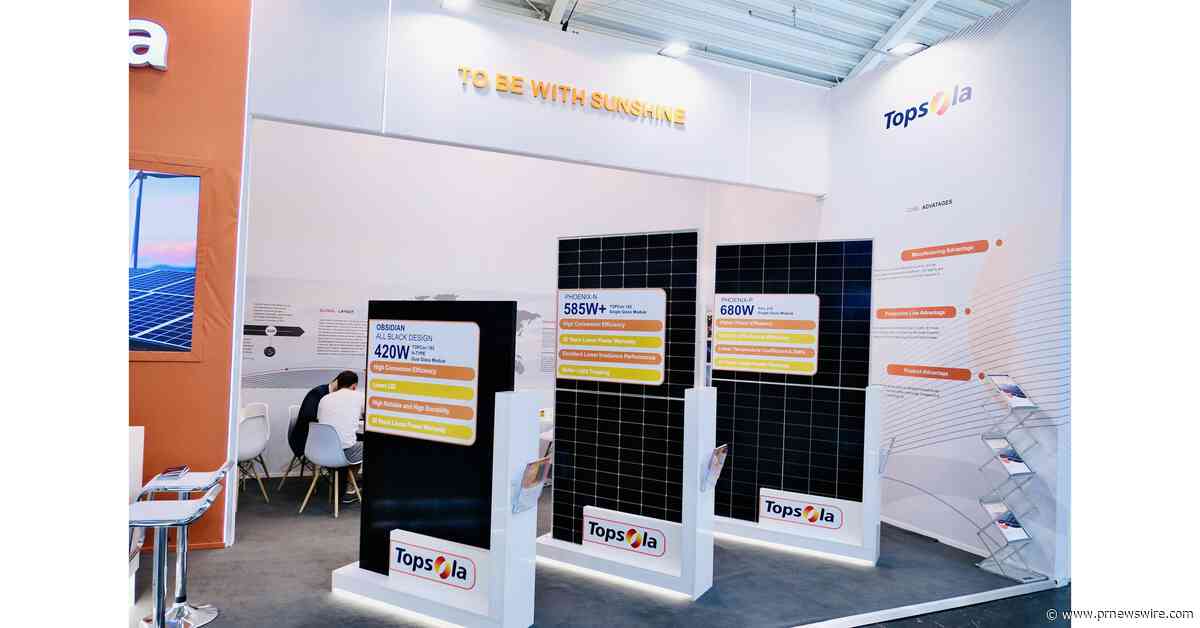 Topsola présente ses derniers produits et solutions d'énergie renouvelable à l'Intersolar 2023 pour promouvoir le développement durable de l'énergie verte