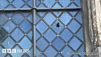 Hull Minster window damaged by stone-throwing vandals