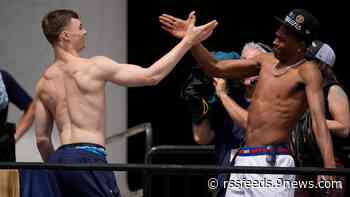 Nuggets' rookies life of the party at championship parade