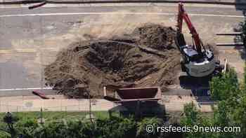Portion of Littleton road closed 'indefinitely' due to sinkhole, city says