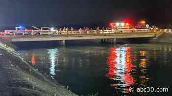 Water rescue underway after car crashes into canal in Fresno County