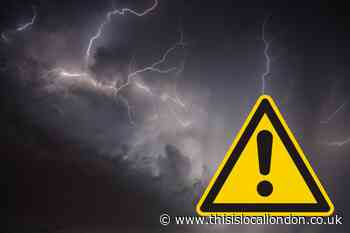 London issued with yellow thunderstorm and rain warning
