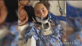 'It was terrifying.' Family of 10-year-old recovering after being hit by car say it's a long road ahead