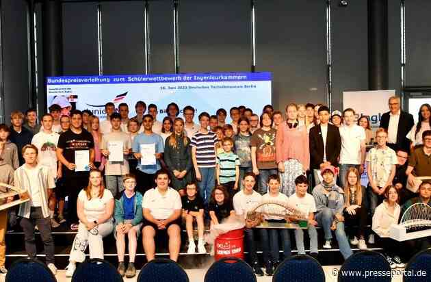 Spitzendisziplin "Brückenschlagen": Bundesweiter Schülerwettbewerb der Ingenieurkammern zeichnet Nachwuchstalente in Berlin aus