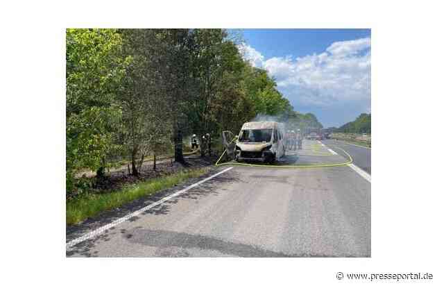 POL-OF: Wohnmobilbrand auf der Autobahn, Motorradfahrer schwer verunglückt