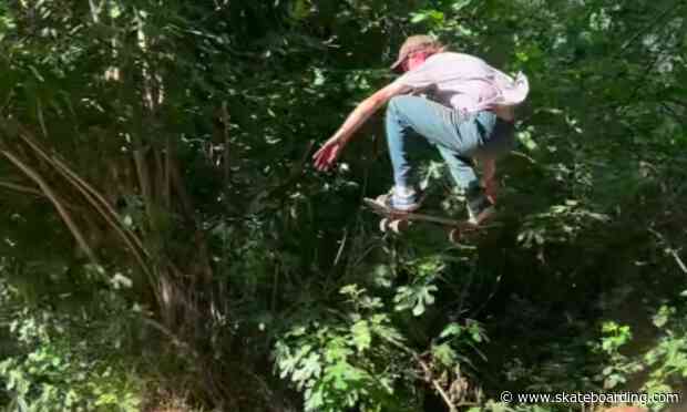 All-Terrain: Skaters Fearlessly Barge Dirt Jump Track, Wallride A Tree (Clip)