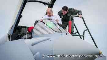 Kanzler Scholz beim Luftwaffen-Manöver „Air Defender“