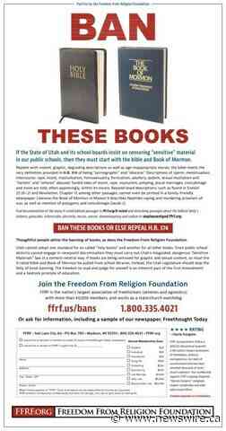 FFRF ad in Utah daily urges 'ban bible, Book of Mormon'
